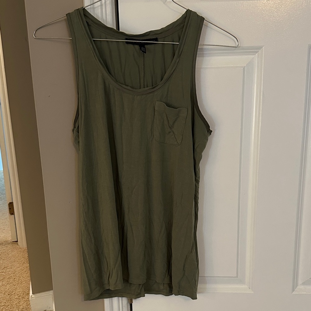 White House Black Market Khaki Tank Top